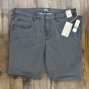 Tommy Bahama Men's Boracay 5 Pocket Dark Charcoal Casual Pants